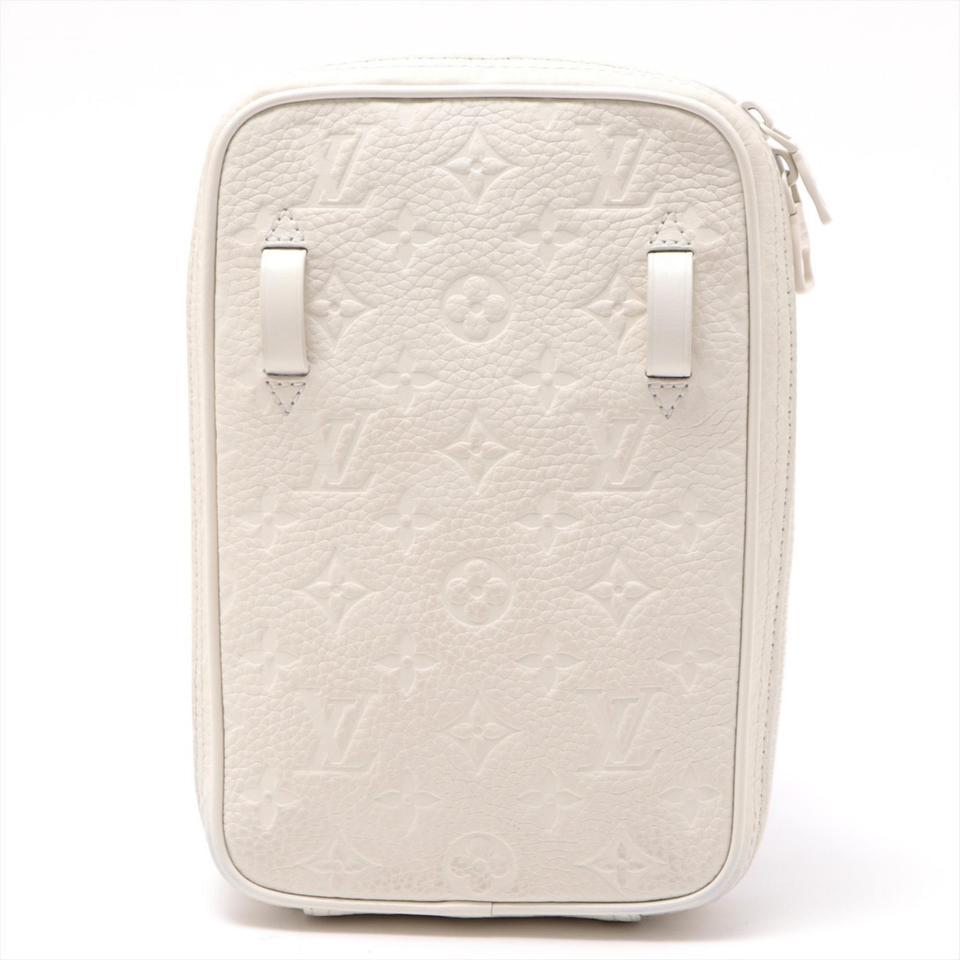 Louis Vuitton Taurillon Utility Side Bag Monogram Powder White Sling Bag 861459 For Sale 1