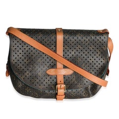Louis Vuitton Teal Monogram Canvas Flore Perforated Saumur