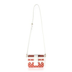 Louis Vuitton Terracotta & White Monogram Embossed Lambskin Petite Malle