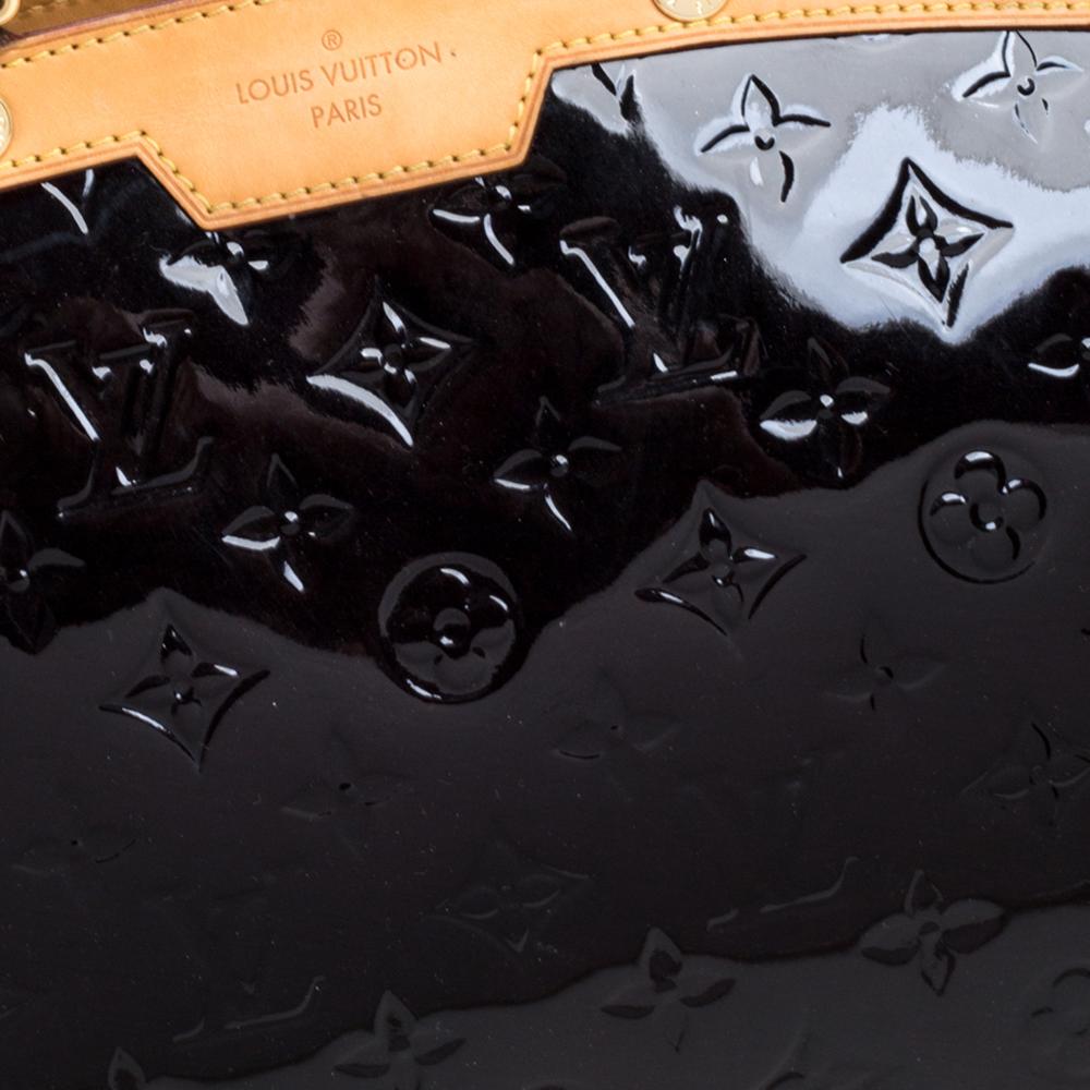 Louis Vuitton Terre D’Ombre Monogram Vernis Brea MM Bag 6