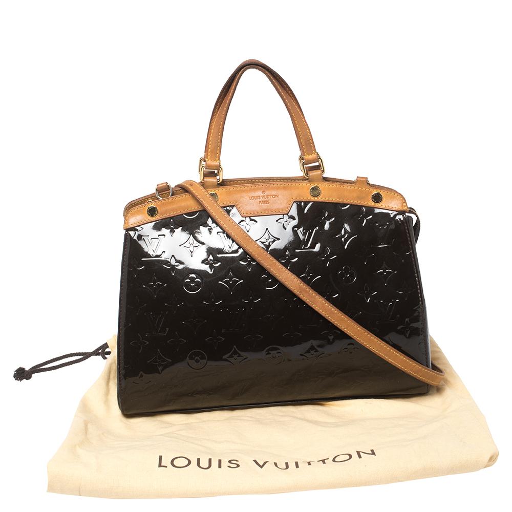 Louis Vuitton Terre D’Ombre Monogram Vernis Brea MM Bag 7