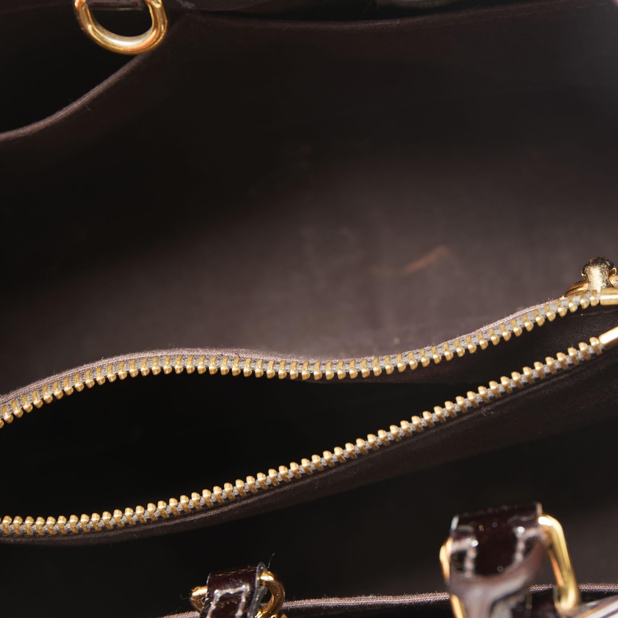 Louis Vuitton Terre D’Ombre Monogram Vernis Montaigne BB Bag 6