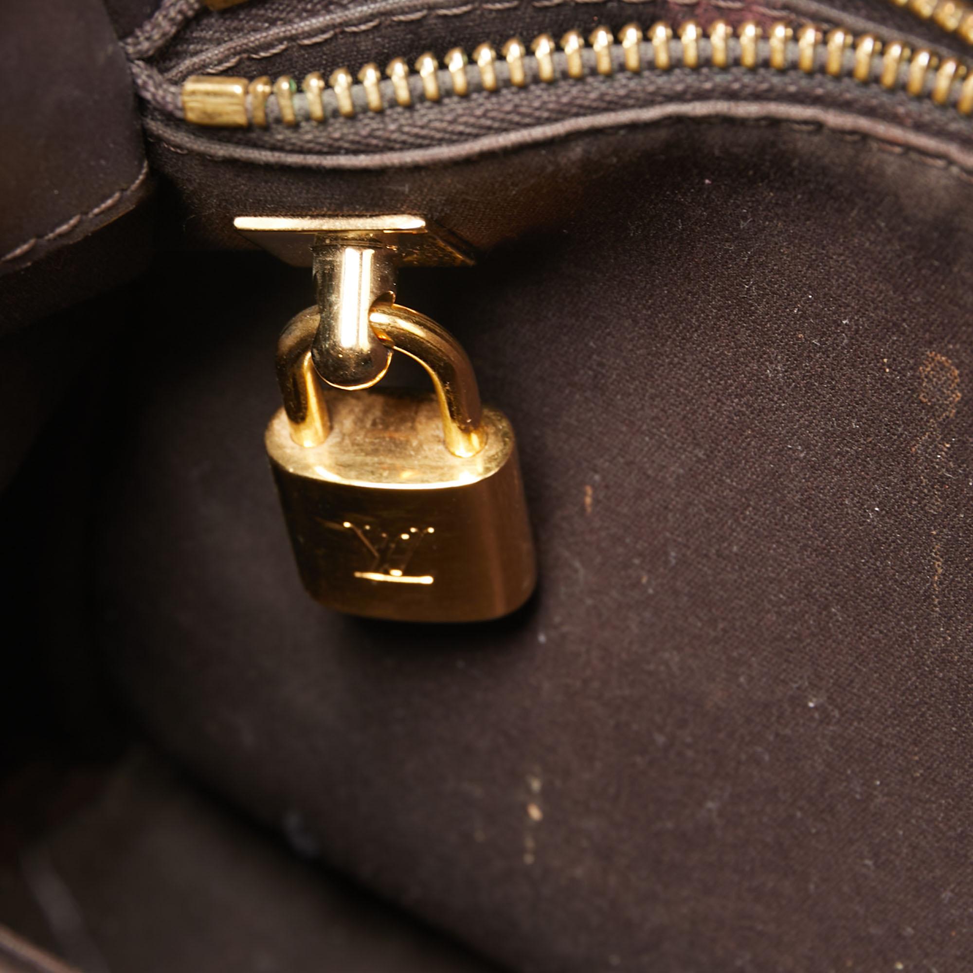 Louis Vuitton Terre D’Ombre Monogram Vernis Montaigne BB Bag 7