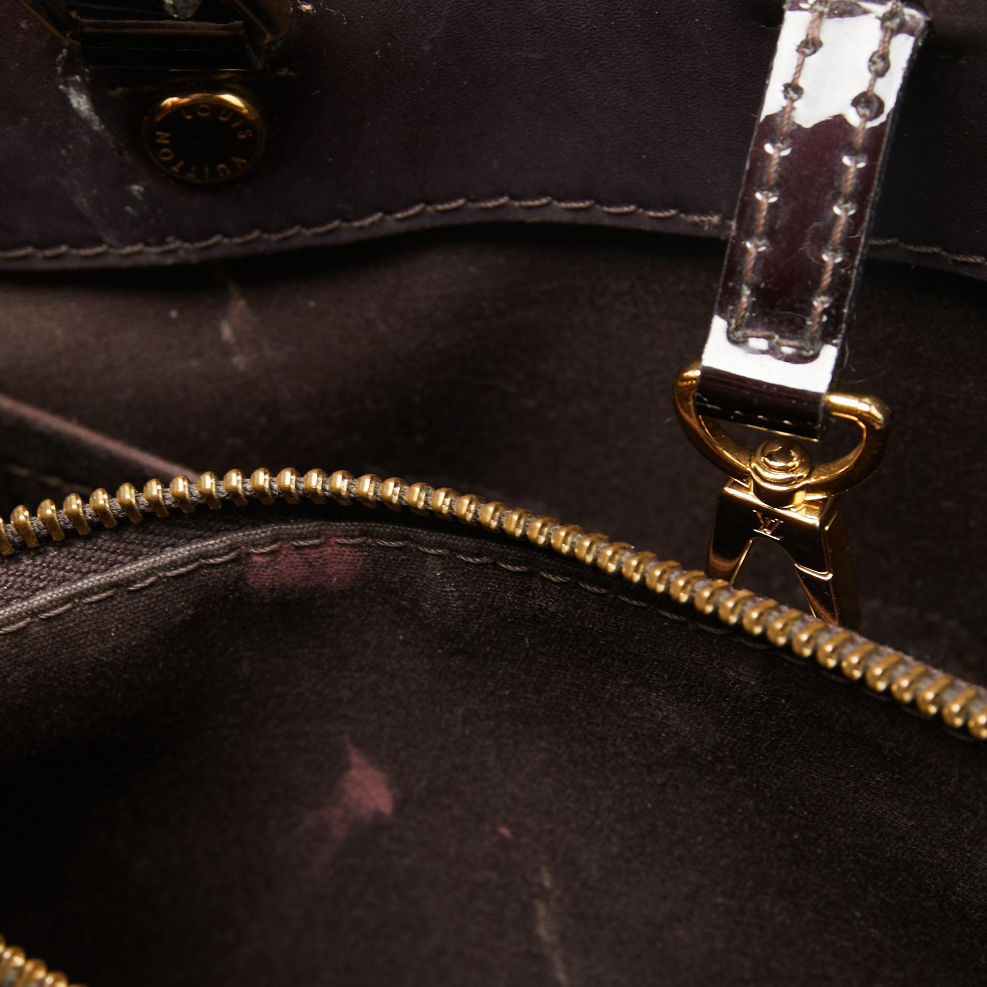 Louis Vuitton Terre D’Ombre Monogram Vernis Montaigne BB Bag 4