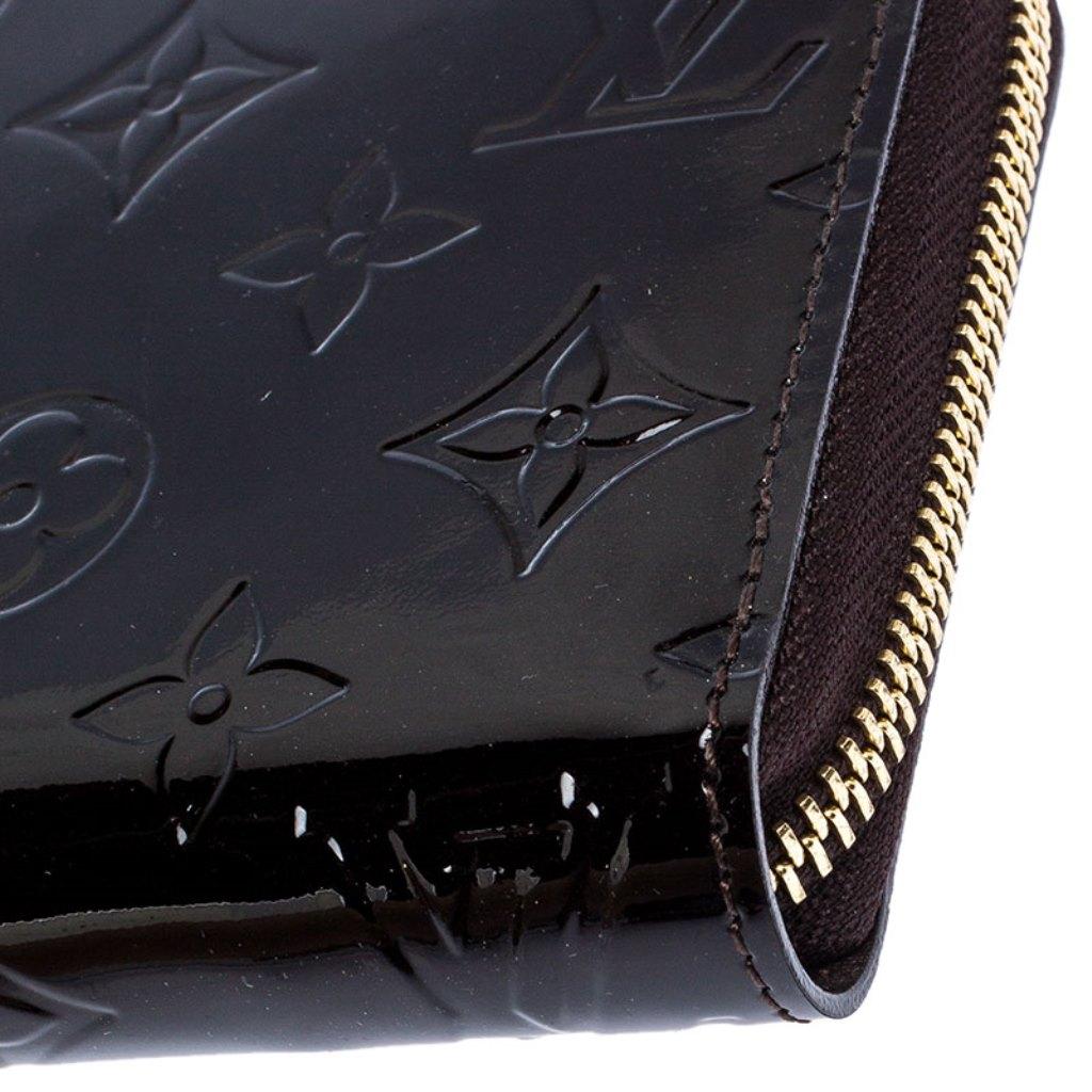 Louis Vuitton Terre D’Ombre Monogram Vernis Zippy Wallet 1