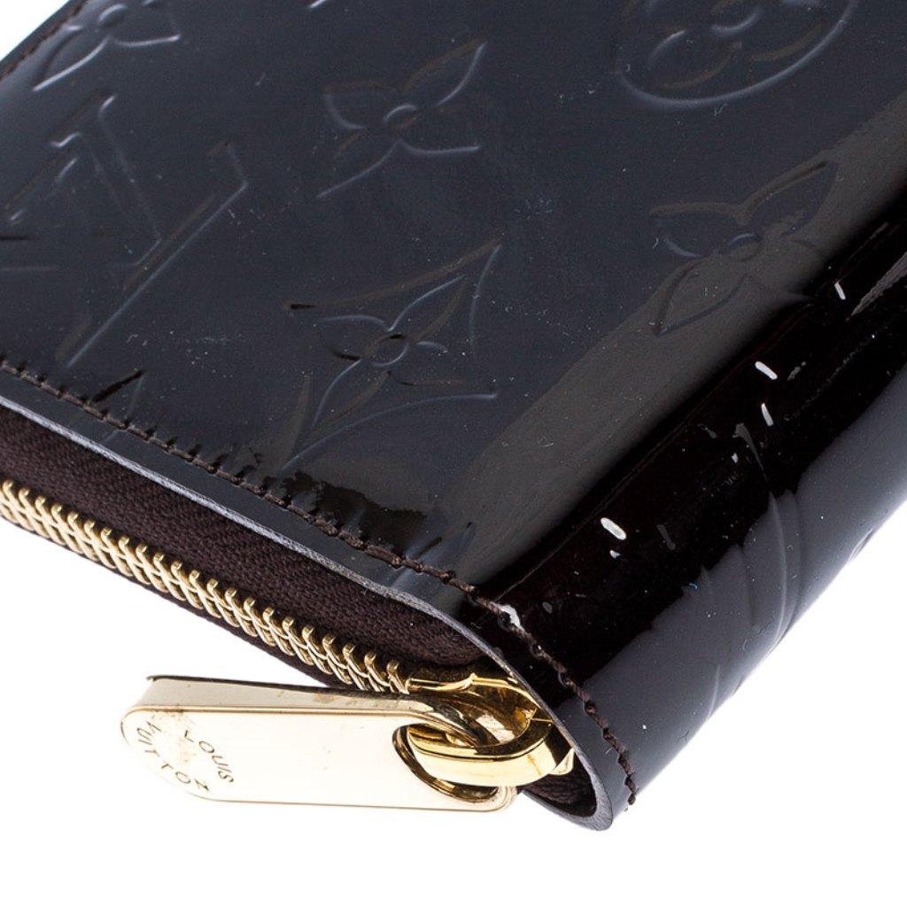 Louis Vuitton Terre D’Ombre Monogram Vernis Zippy Wallet 2