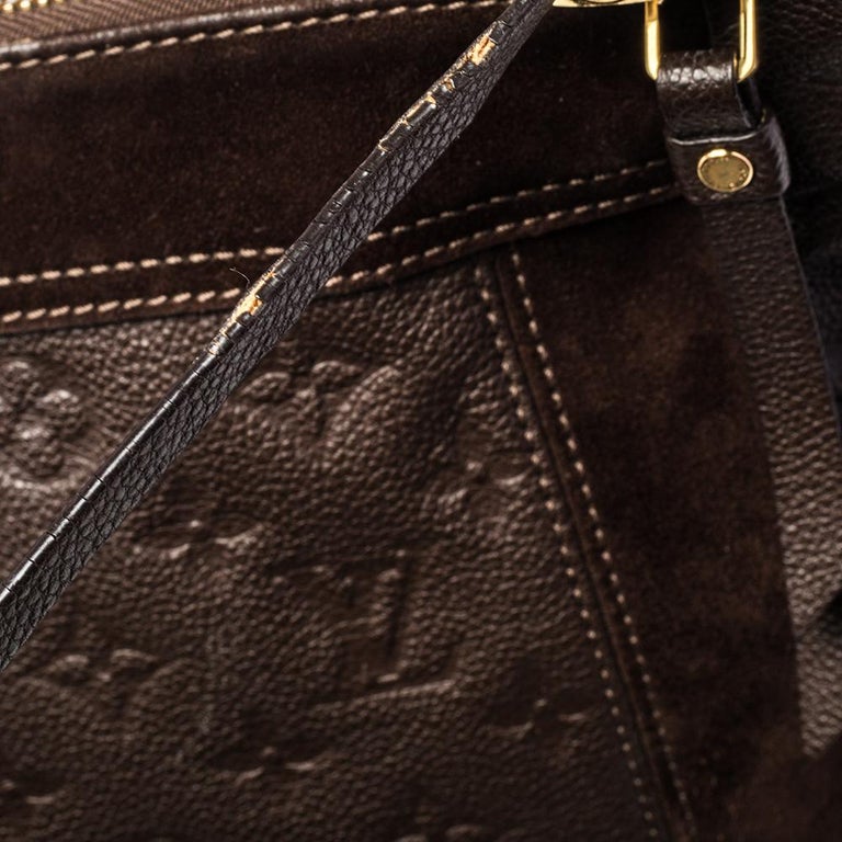Louis Vuitton Monogram Empreinte Leather Mazarine PM Terre