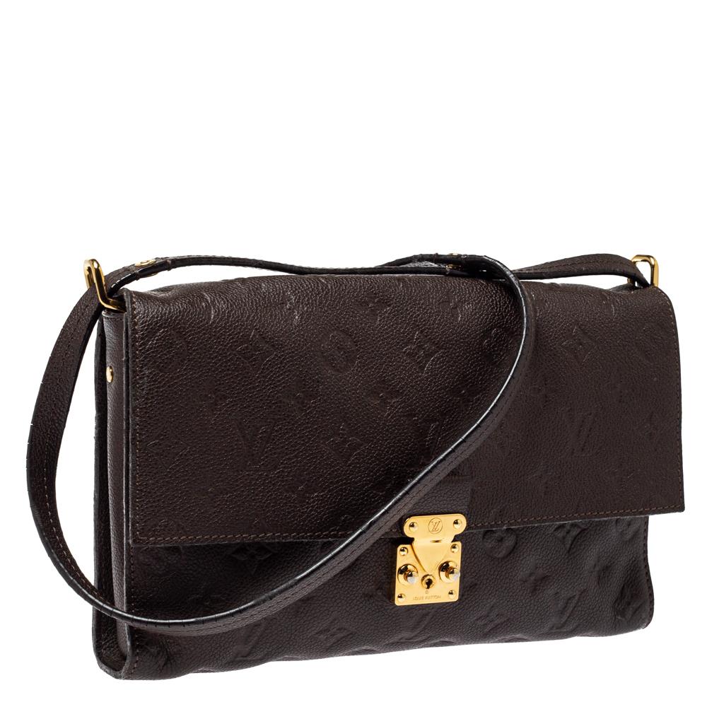 Black Louis Vuitton Terre Monogram Empreinte Leather Fascinante Shoulder Bag