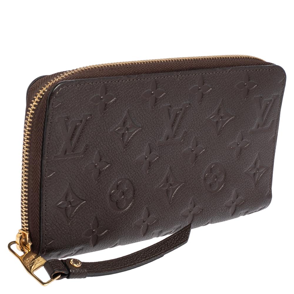 Black Louis Vuitton Terre Monogram Empreinte Leather Secret Long Wallet