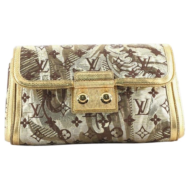 Louis Vuitton Thalie Clutch Brocade Monogram