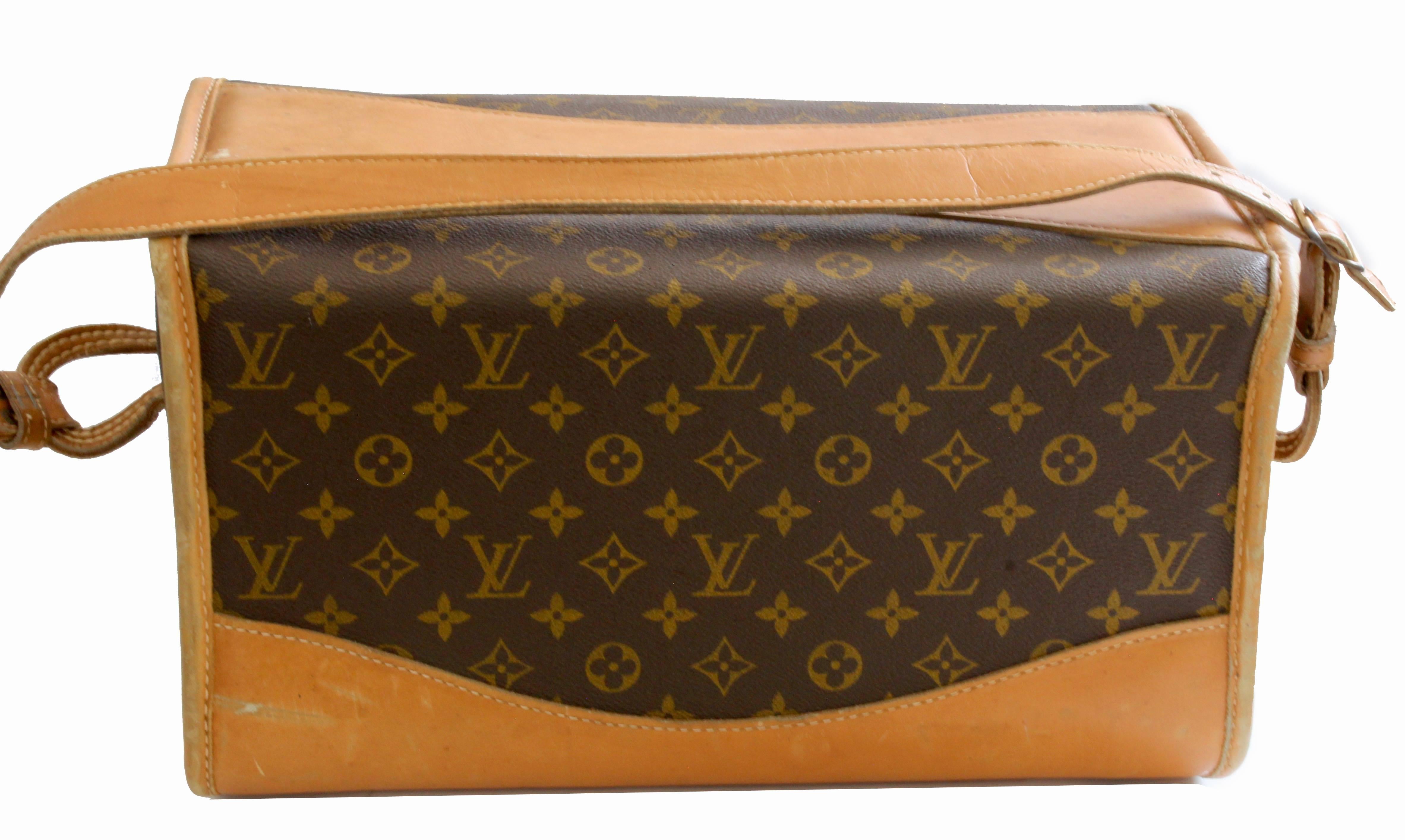 Louis Vuitton The French Co. Saks Monogram Train Case Vanity Travel Bag, 1970s   1