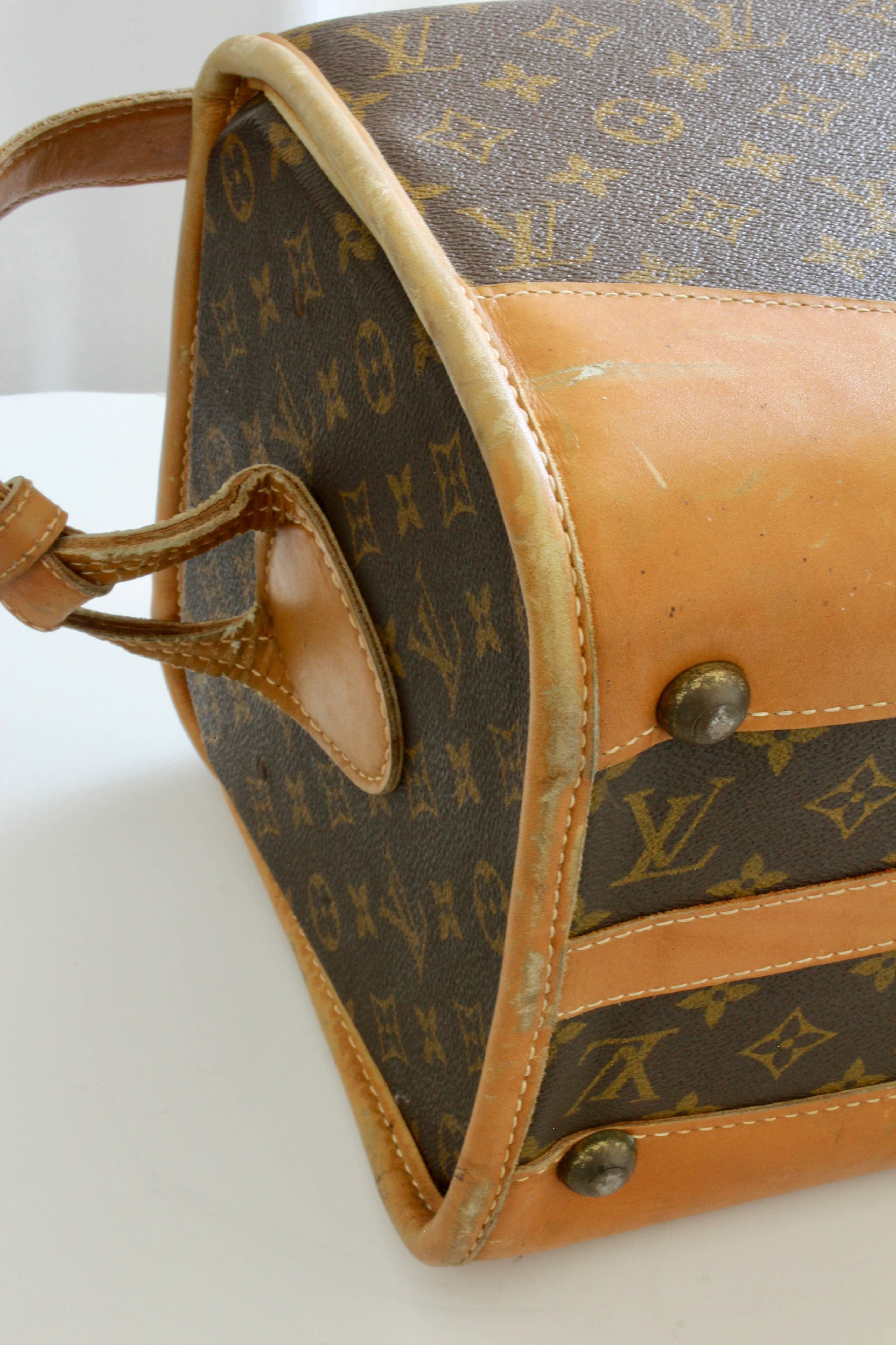 Louis Vuitton The French Co. Saks Monogram Train Case Vanity Travel Bag:: 1970er Jahre 4