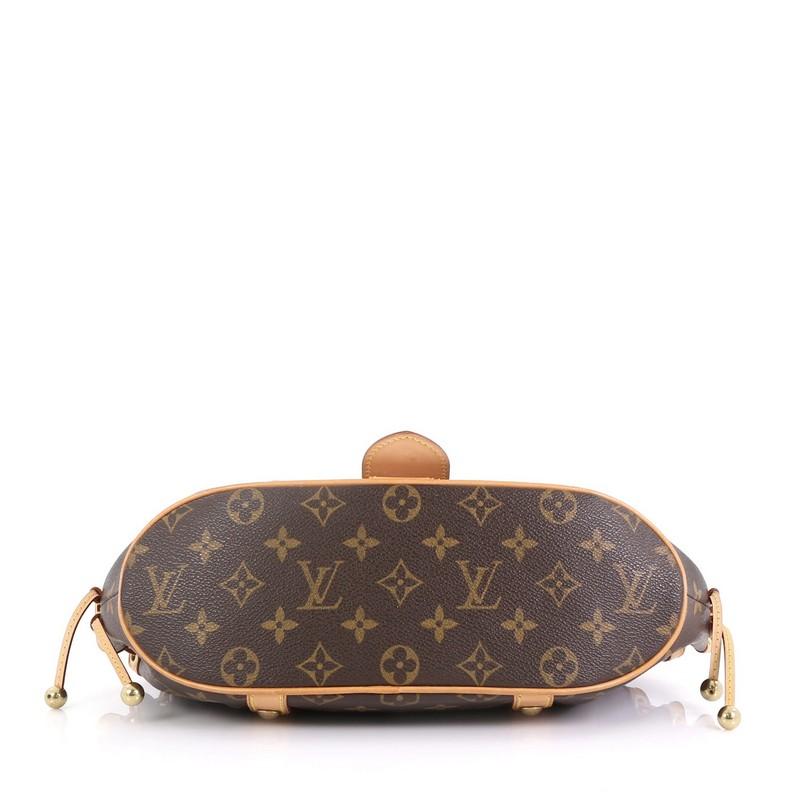 Beige Louis Vuitton Theda Handbag Monogram Canvas GM