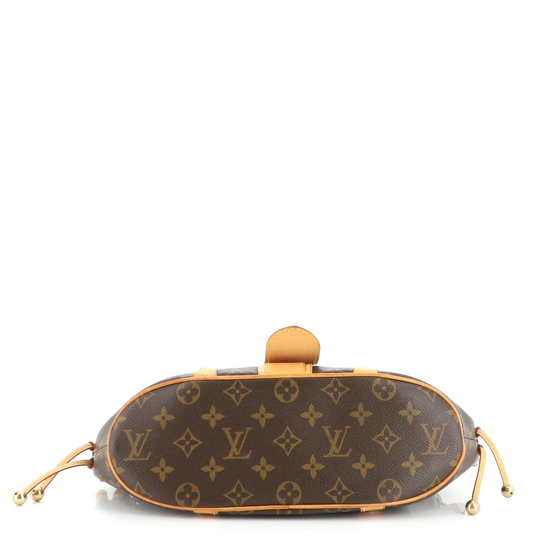 Louis Vuitton Theda Handbag Monogram Canvas GM In Good Condition In NY, NY
