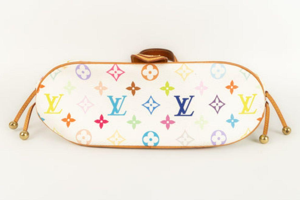 Orange Louis Vuitton Theda Multicolored Monogrammed Leather Bag