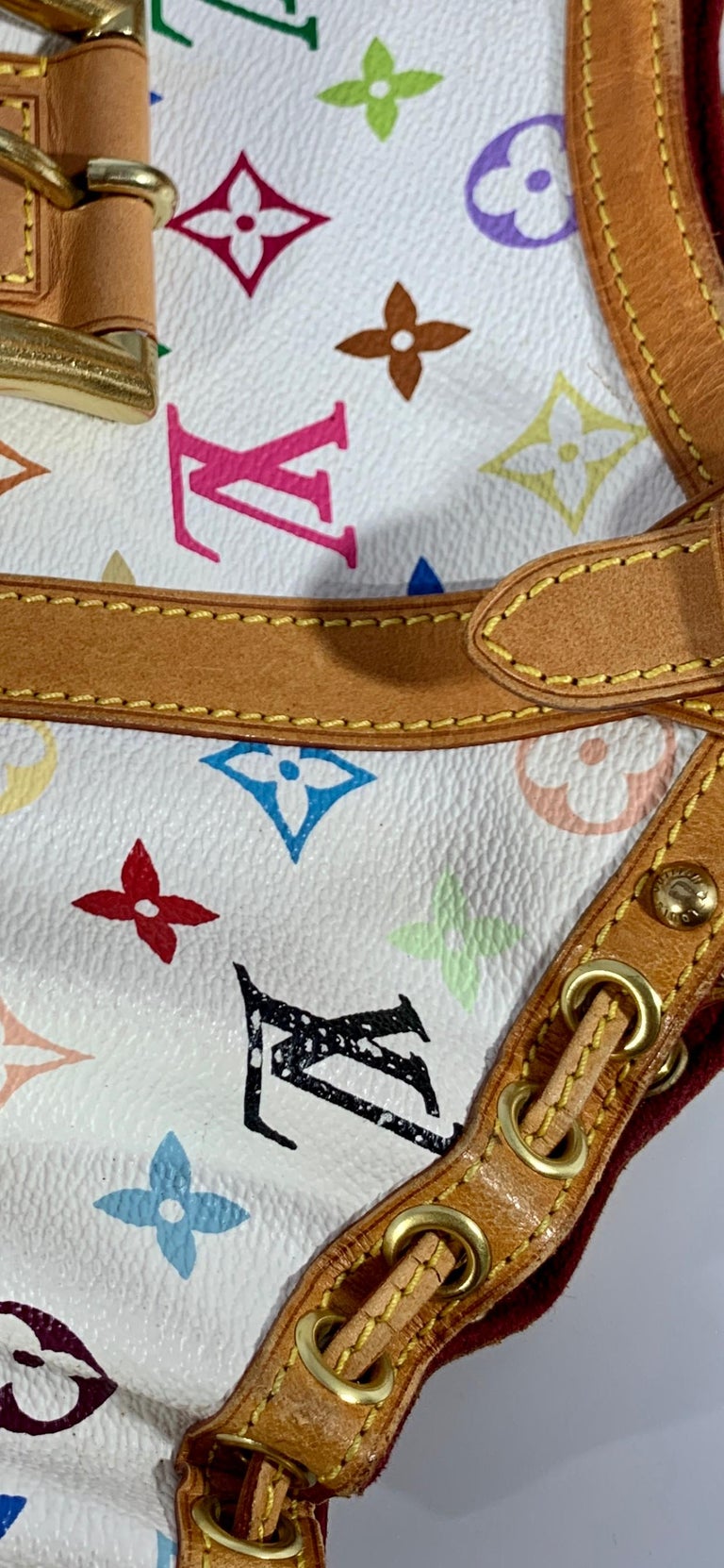 LOUIS VUITTON Theda PM Monogram Multicolor And White Hand Bag , Limited Edition For Sale at 1stDibs