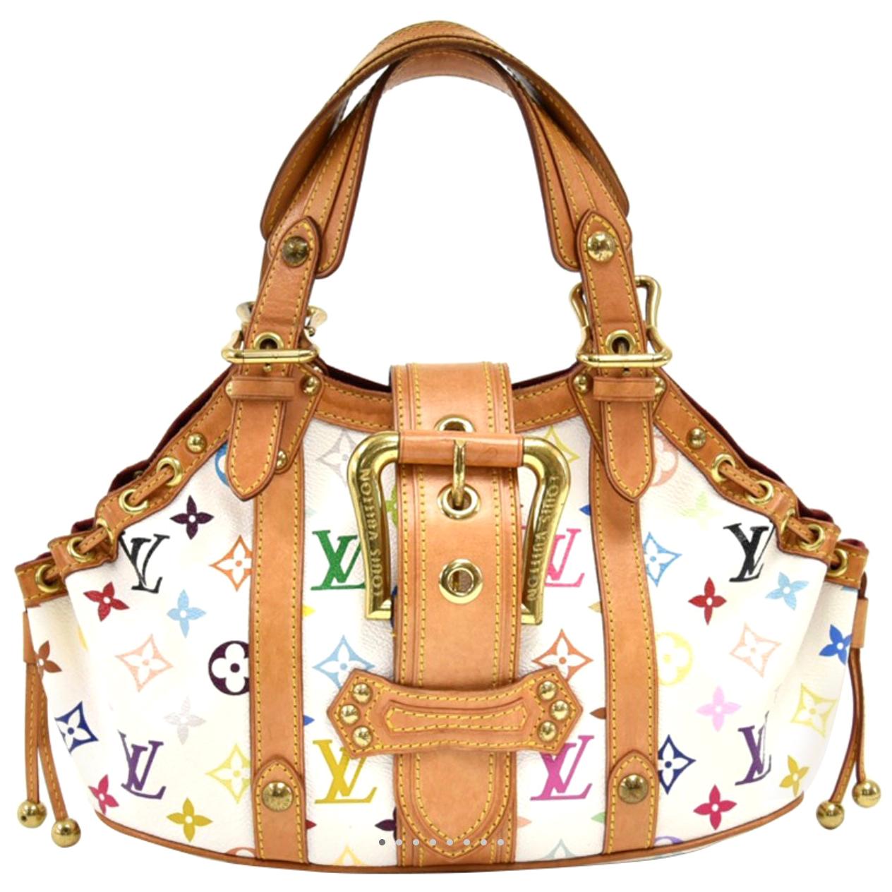 LOUIS VUITTON Theda PM Monogram Multicolor And  White Hand Bag , Limited Edition