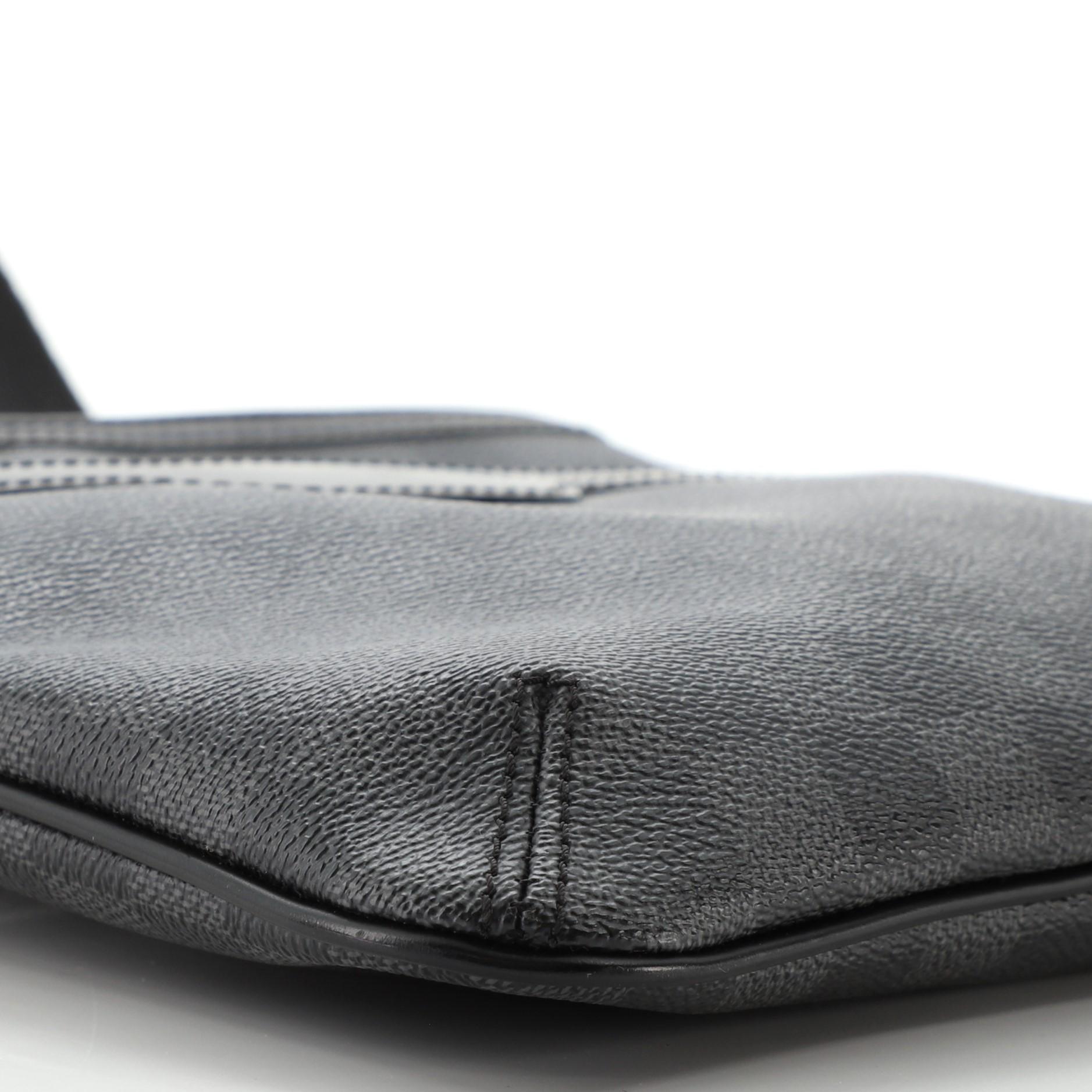 Noir Sac à main Louis Vuitton Thomas en damier graphite