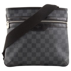 Shop Louis Vuitton DAMIER GRAPHITE Leather Crossbody Bag Logo Messenger & Shoulder  Bags (N45302) by Sincerity_m639