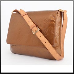 Louis Vuitton Thompson Monogram Vernis Bronze Flap 230339  Shoulder Bag