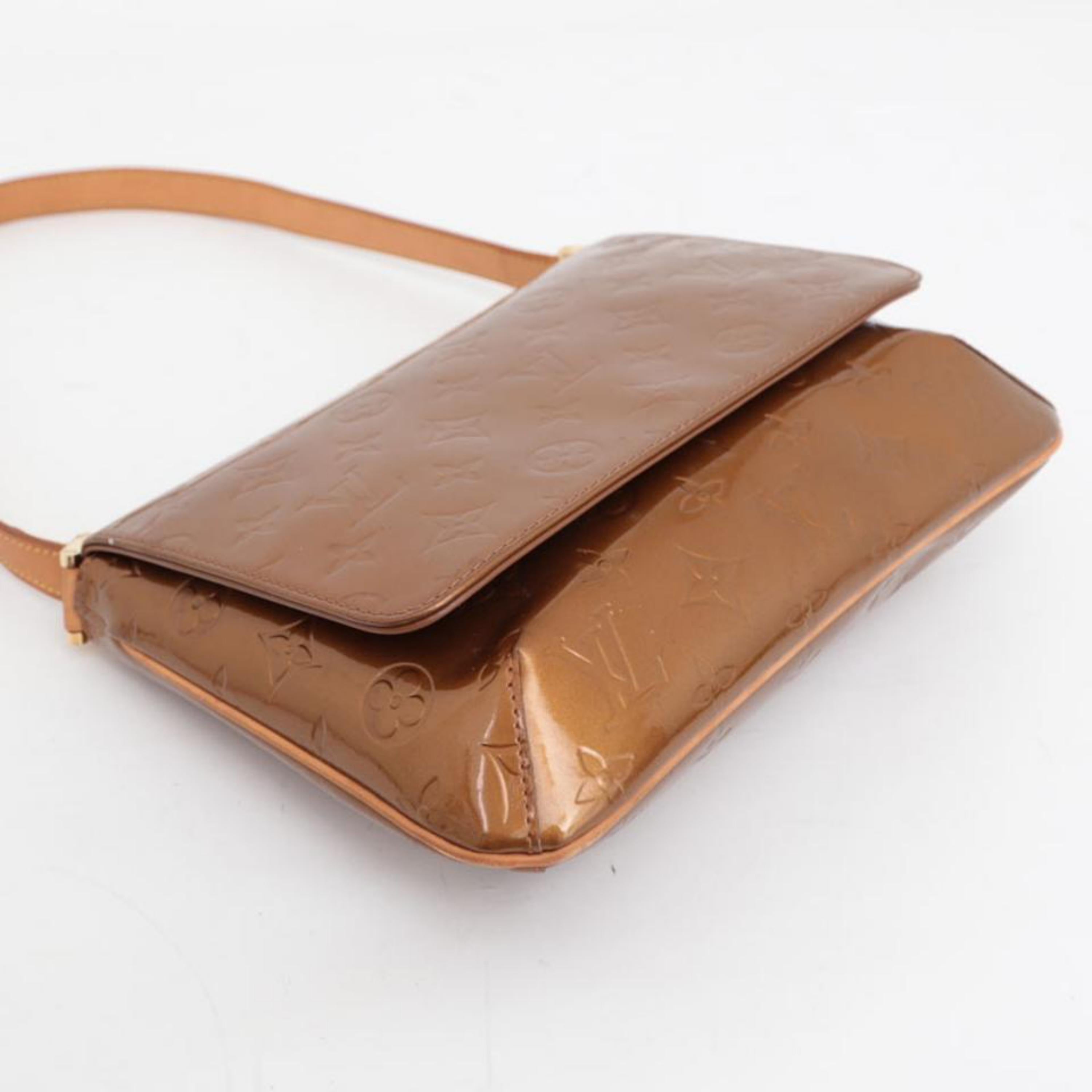 Louis Vuitton Thompson Monogram Vernis Bronze Flap 230339  Shoulder Bag For Sale 3