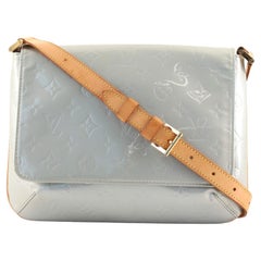 Louis Vuitton Blue Monogram Vernis Thompson Street Musette Flap Bag 5L1016