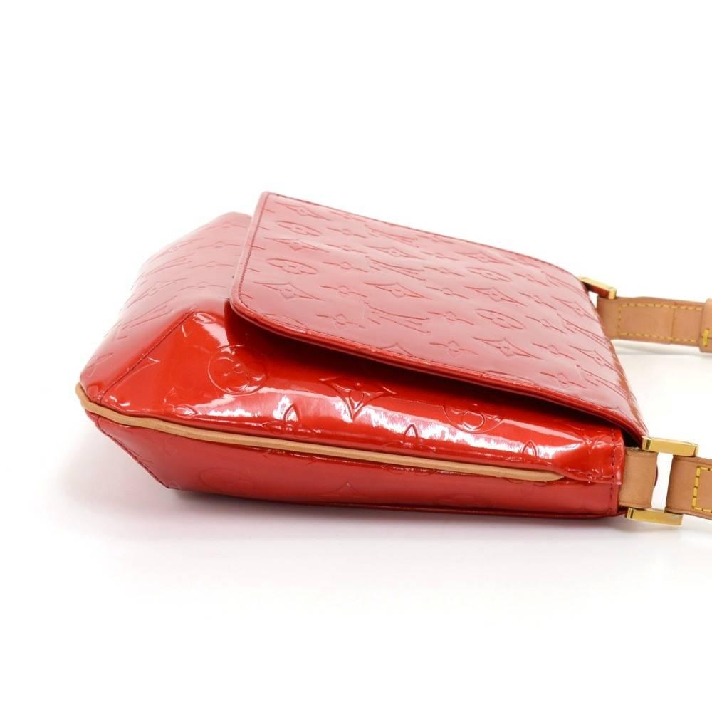 Louis Vuitton Thompson Street Red Vernis Leather Shoulder Bag  In Good Condition In Fukuoka, Kyushu