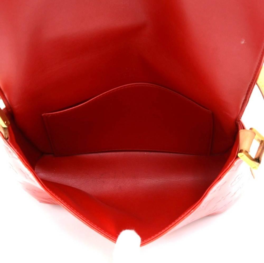 Louis Vuitton Thompson Street Red Vernis Leather Shoulder Bag  5