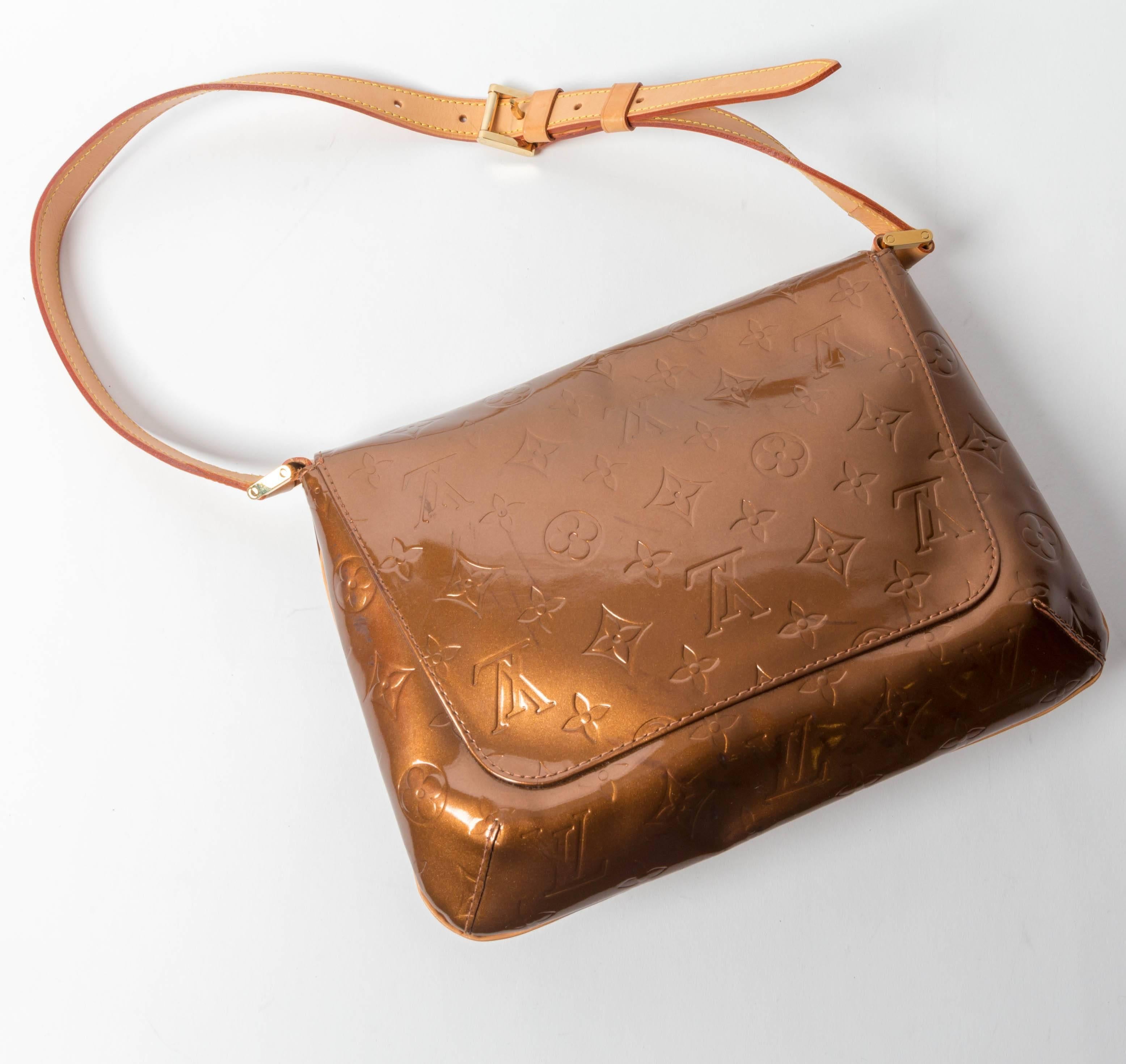 Brown Louis Vuitton Thompson Street Vernis Shoulder Bag