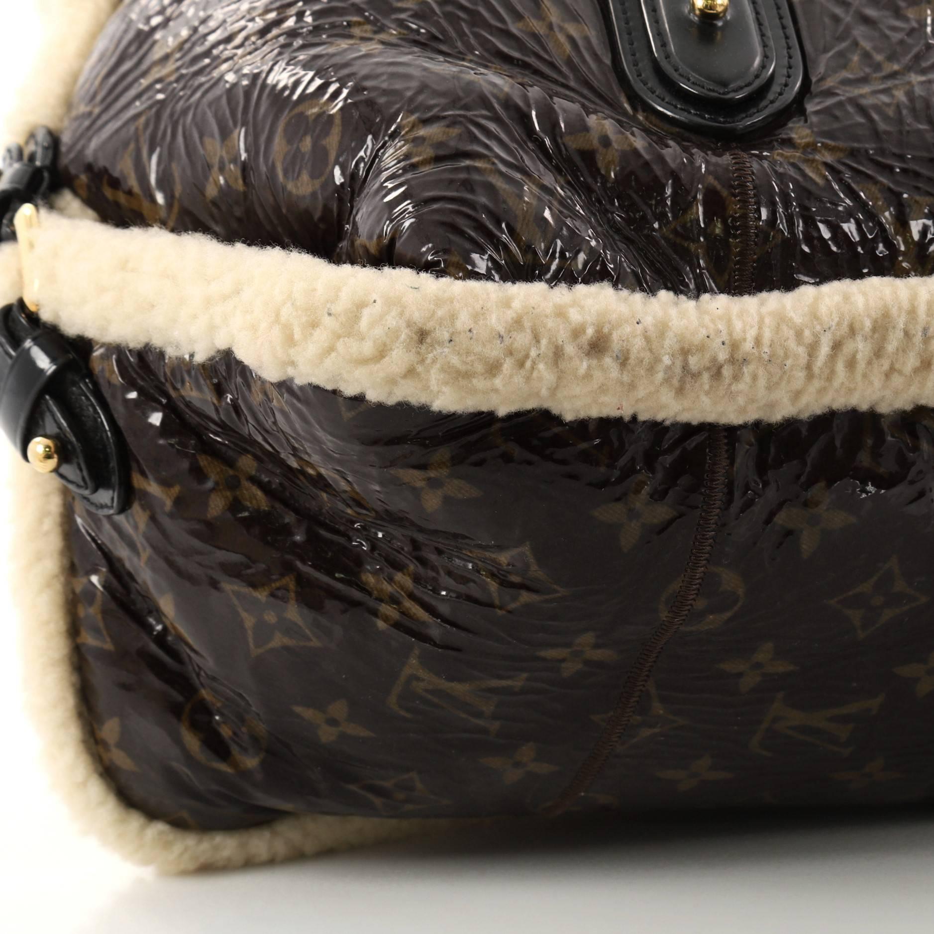 Louis Vuitton Thunder Handbag Limited Edition Monogram and Shearling 2