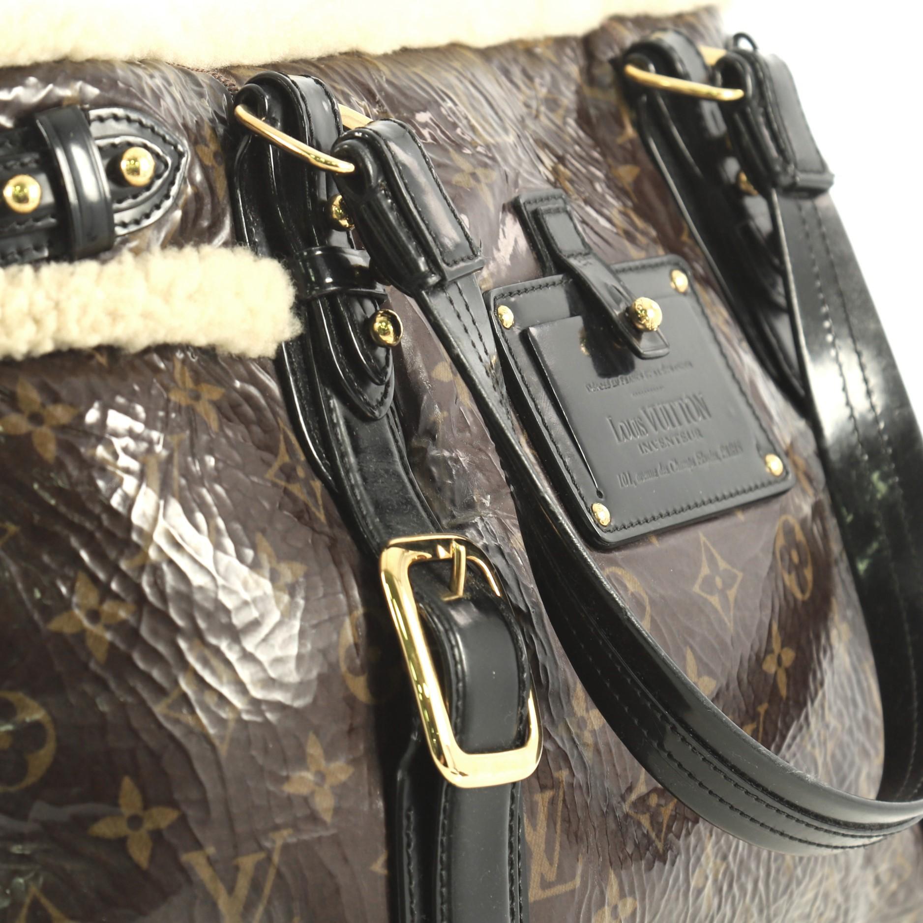 Louis Vuitton Thunder Handbag Limited Edition Monogram and Shearling 3