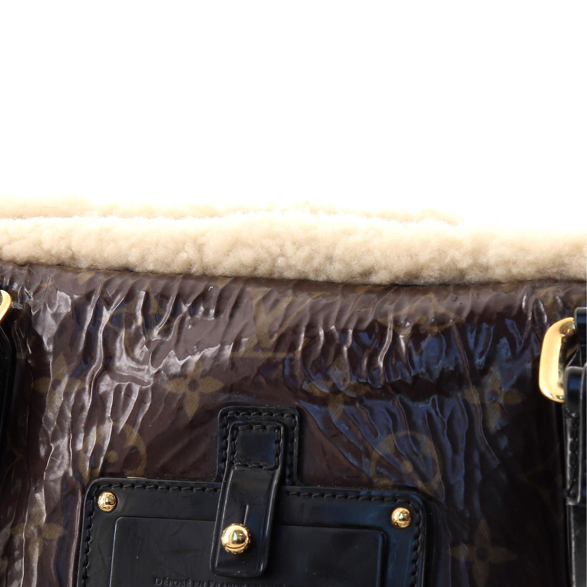 Louis Vuitton Thunder Handbag Limited Edition Monogram and Shearling 3