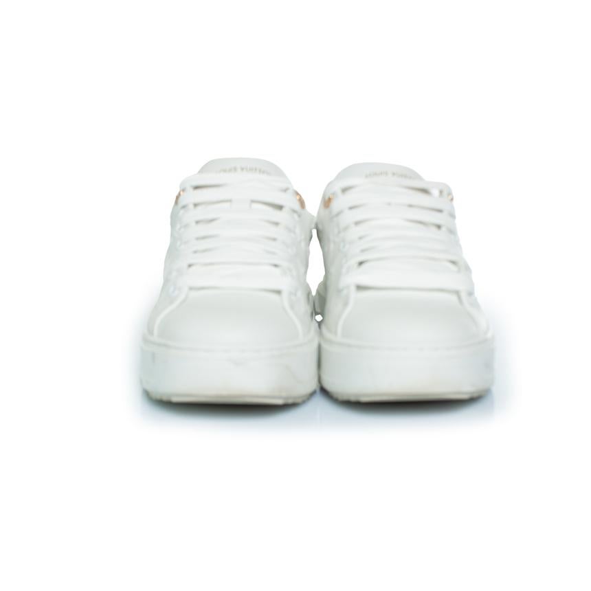 Louis Vuitton, time out sneakers in white In Excellent Condition In AMSTERDAM, NL