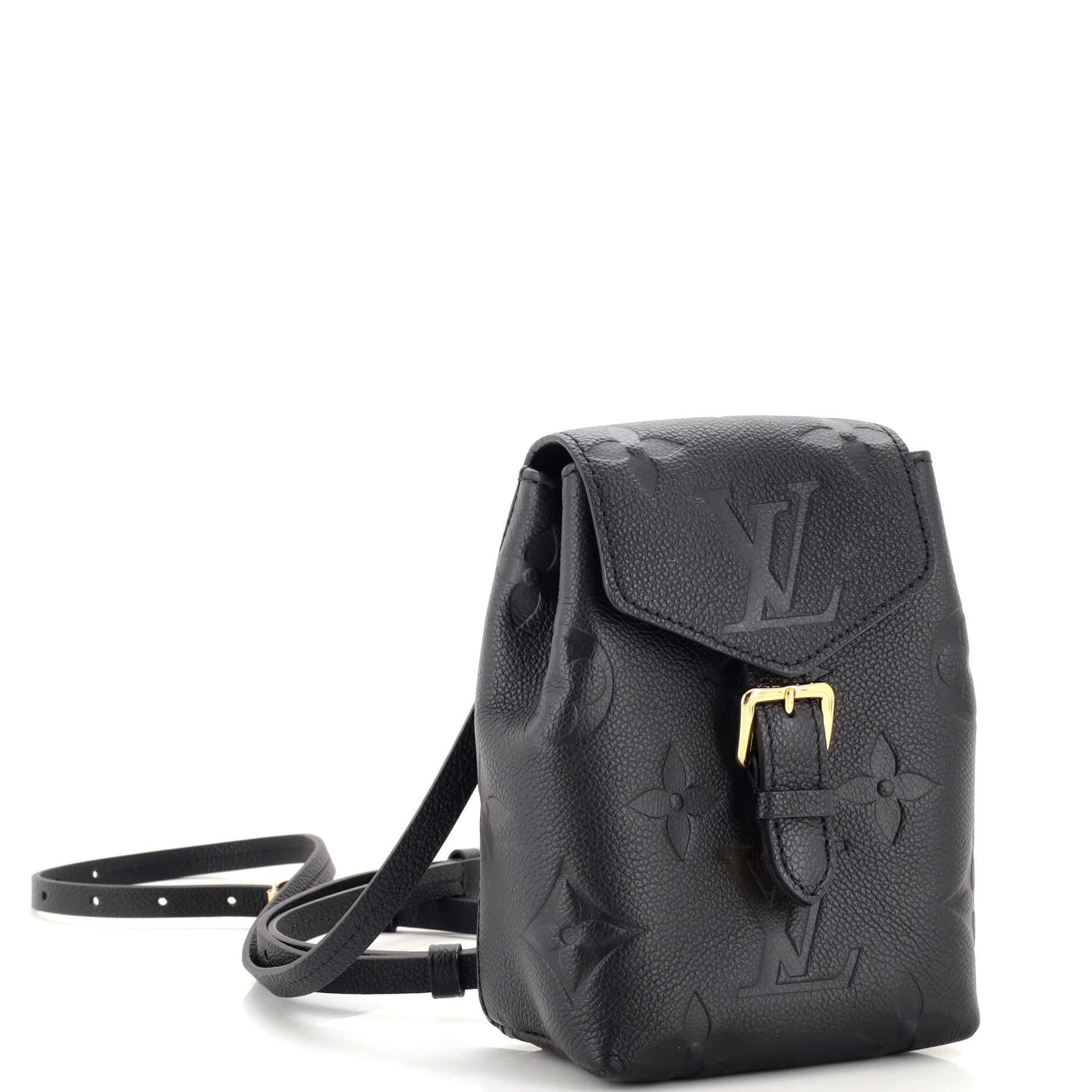 Louis Vuitton Tiny Backpack Monogram Empreinte Black in Grained