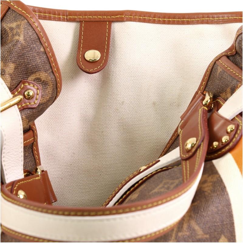 Louis Vuitton Tisse Sac Handbag Limited Edition Monogram Rayures PM 1