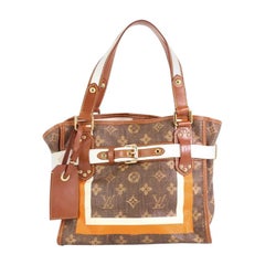 Louis Vuitton Tisse Sac Handbag Limited Edition Monogram Rayures PM 