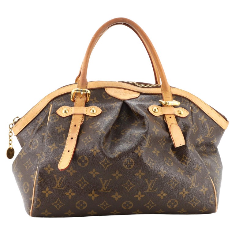 Louis Vuitton Tivoli GM Large Tote Monogram Shoulder Bag Leather Brown  Purse LV