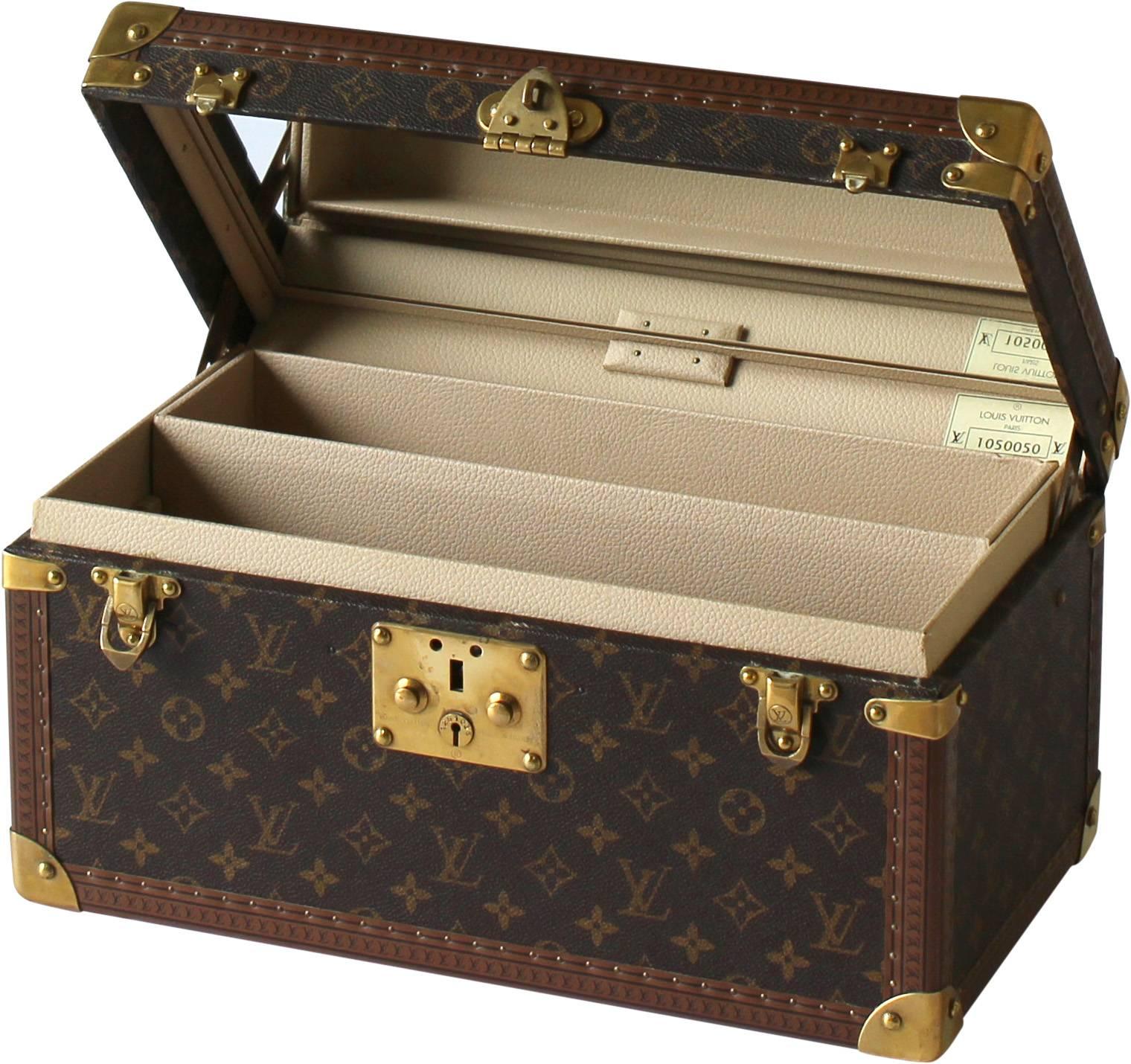 American Colonial Louis Vuitton Toiletry Case with Inside Mirror
