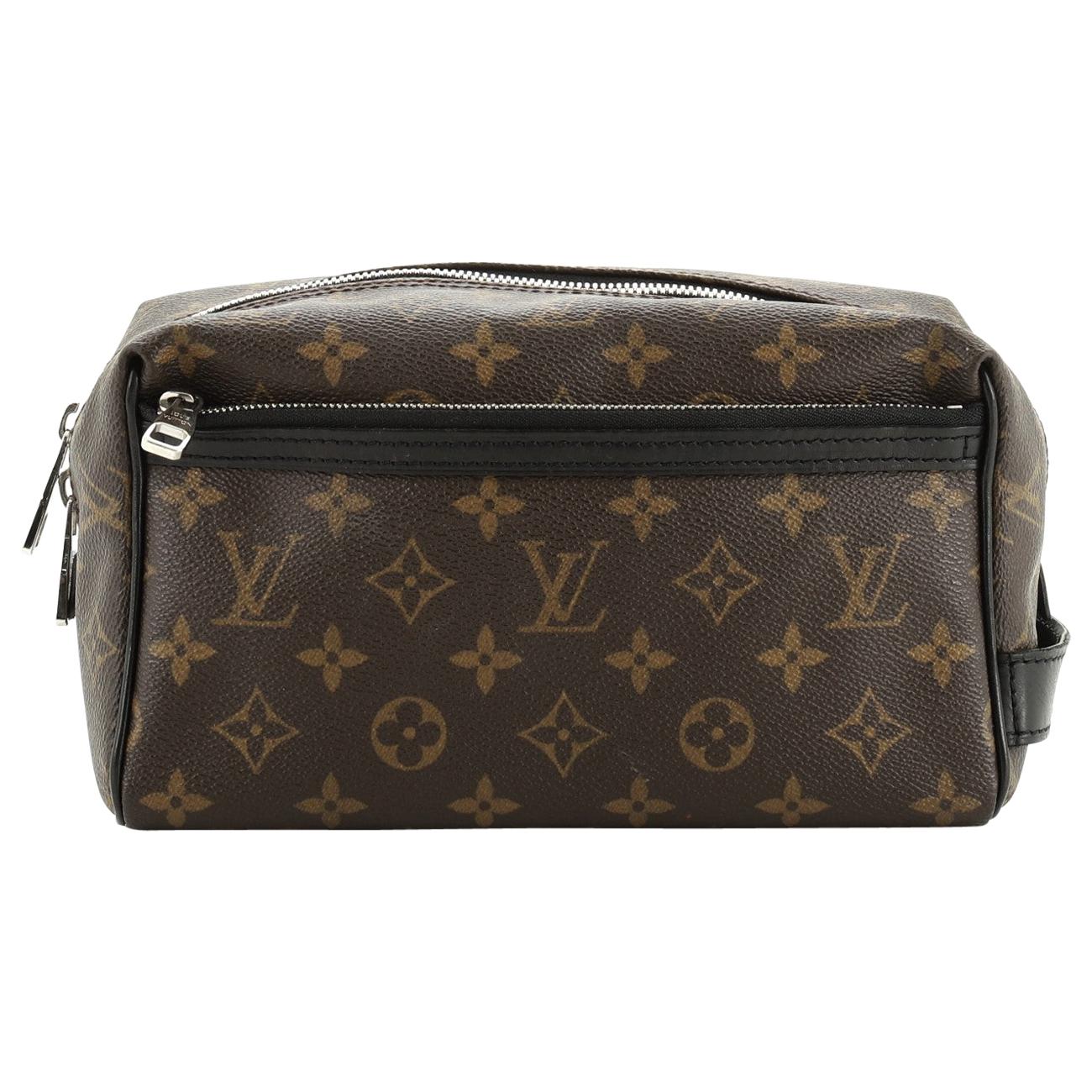 Louis Vuitton Toiletry Kit Bag Macassar Monogram Canvas