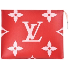 Louis Vuitton Toiletry Poche (Ultra Rare) Giant 26 Rouge Pink 870611 Clutch