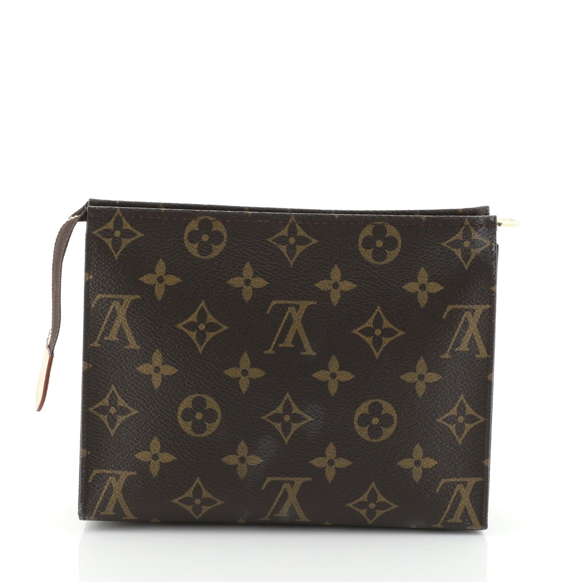 Black Louis Vuitton Toiletry Pouch Monogram Canvas 19