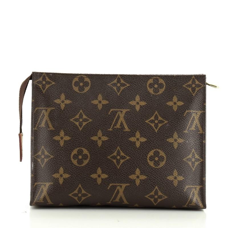 Black Louis Vuitton Toiletry Pouch Monogram Canvas 19