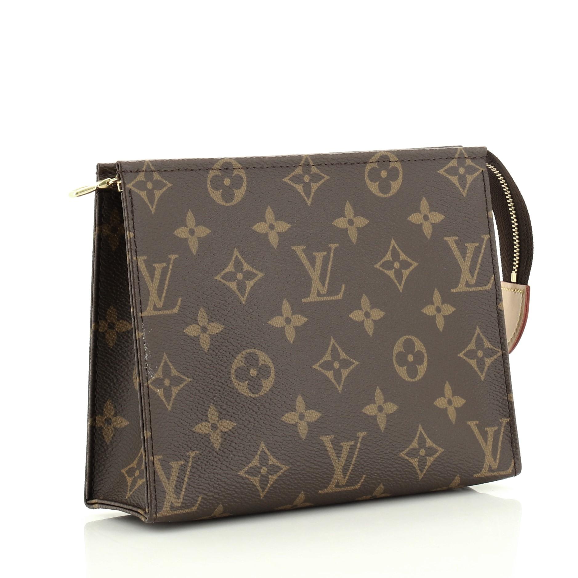 Black Louis Vuitton Toiletry Pouch Monogram Canvas 19