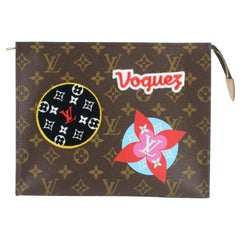 Used Louis Vuitton Toiletry Pouch Poche Stories Monogram Patches 26 Toieltte 1lz0925 