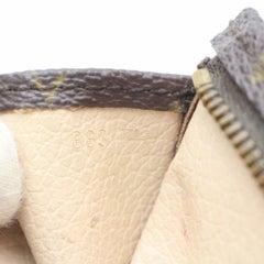 Louis Vuitton Toiletry Pouch Poche Toilette 15 870574 Brown Canvas clutch