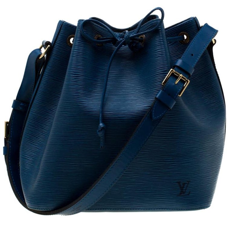 Louis Vuitton Toledo Blue Epi Leather Petit Noe Bag For Sale at 1stdibs