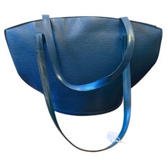 Louis Vuitton Toledo Blue Epi Leather Saint Jacques Hand Bag