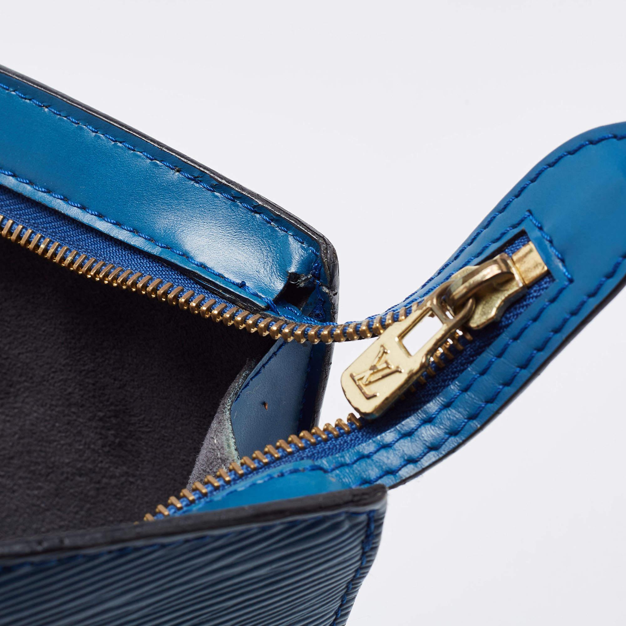 Louis Vuitton Toledo Blue Epi Leather Saint Jacques PM Bag 7