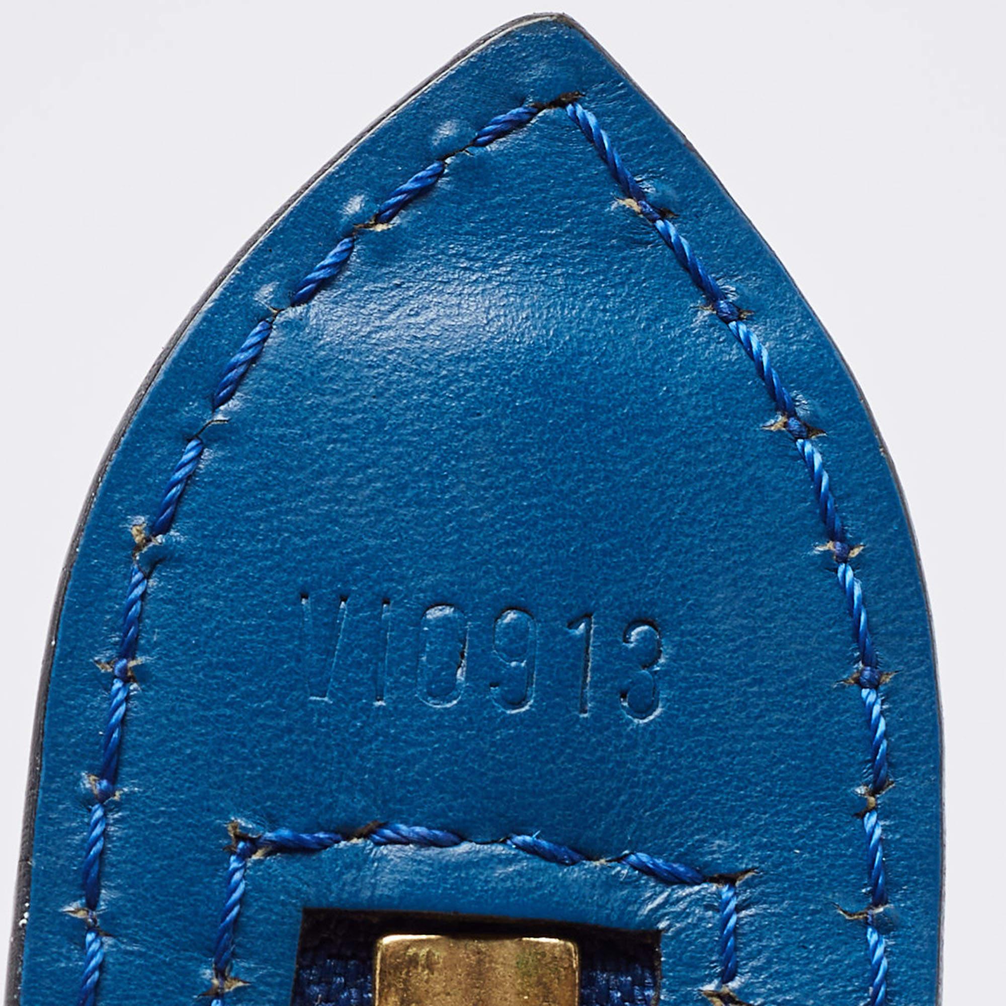 Louis Vuitton Toledo Blue Epi Leather Saint Jacques PM Bag 13