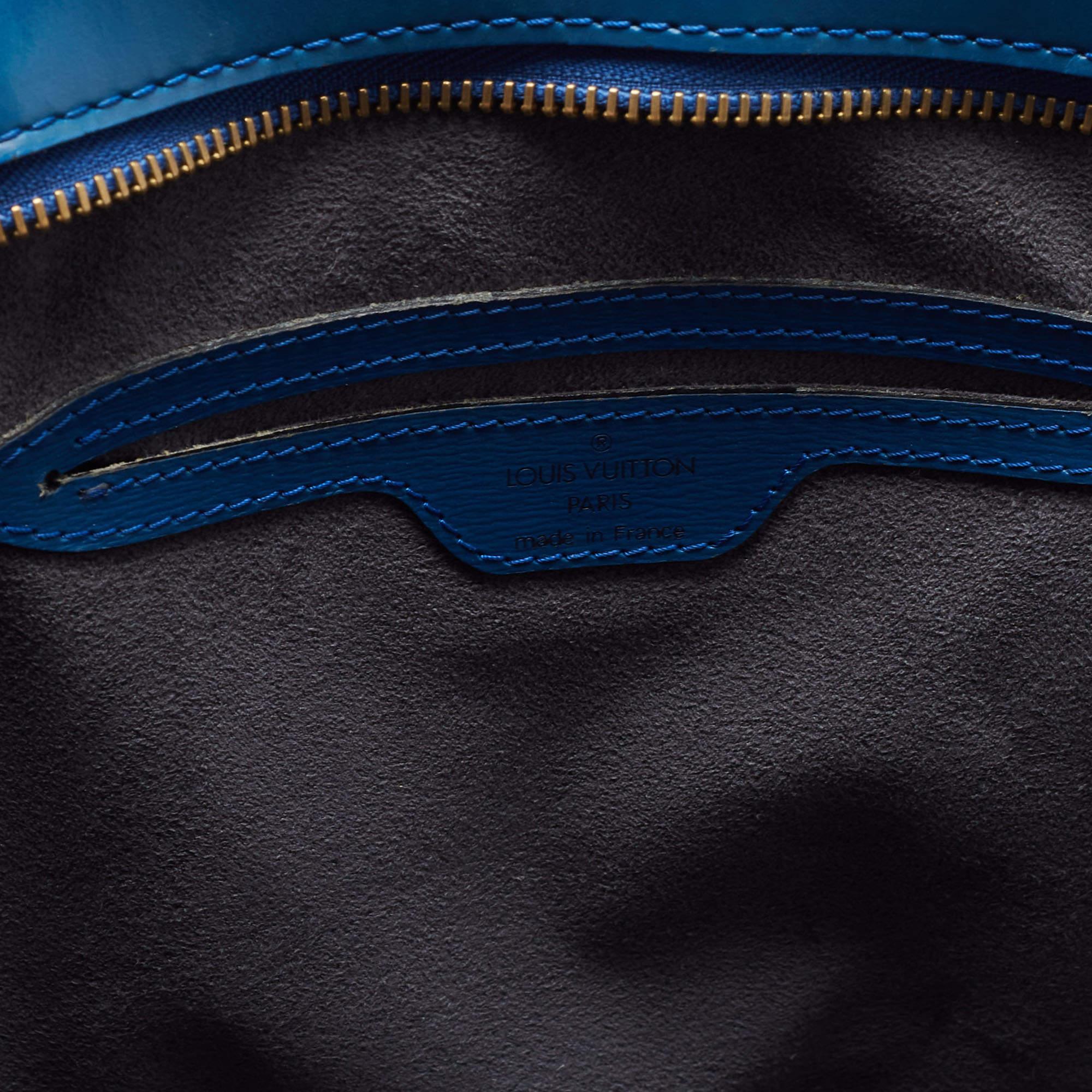 Louis Vuitton Toledo Blue Epi Leather Saint Jacques PM Bag 15
